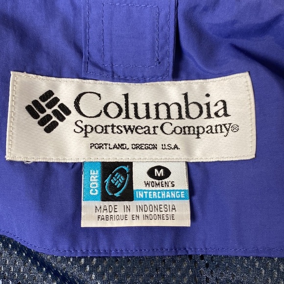 COLUMBIA Woman’s Interchange Jacket Blue / Charcoal size M - Picture 13 of 16